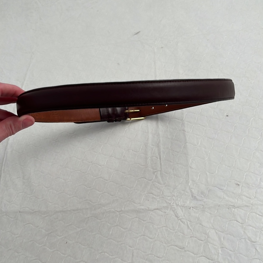 Coach vintage burgundy leather belt with brass buckle #5700 - Picture 4 of 6